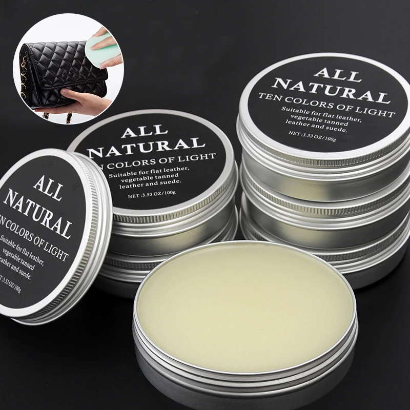Leather Shoe Polish - 30 мл/100 мл. Крем с маслом