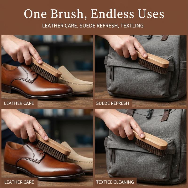 Щетка для обуви из дерева с ко – обзор и цена Shoe Cleaning Brush