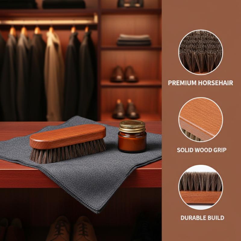 Щетка для обуви из дерева с ко – обзор и цена Shoe Cleaning Brush